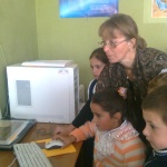 Урок компьютерной грамотности в Бородинской поселенческой библиотеке